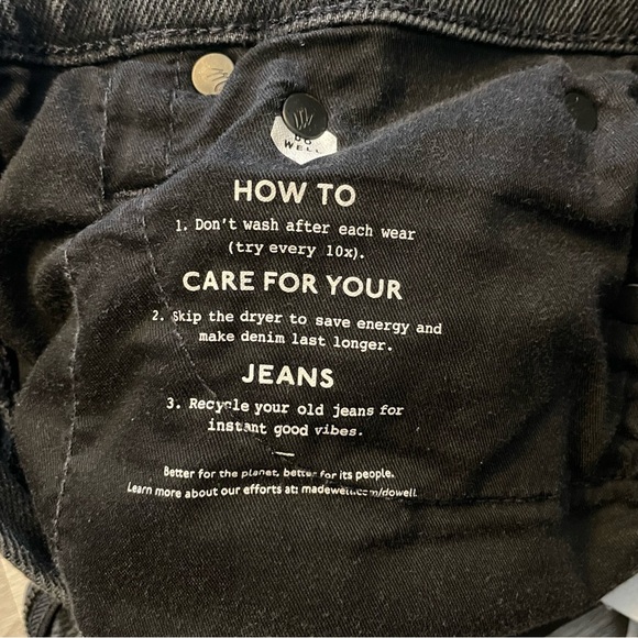 Women’s Madewell Black Cali Demi-Boot Jeans Size 25 - Picture 6 of 10